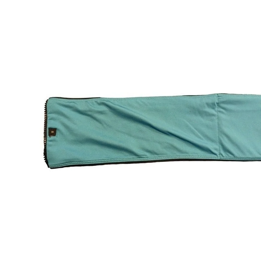 Fit Belt Turquoise Black Blue Small Zip Cell Pocket Size Medium Workout